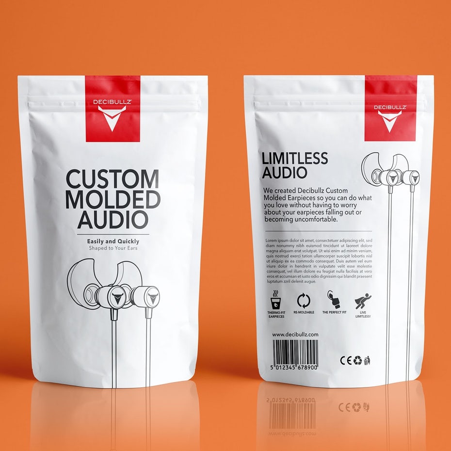 Thiết kế túi đựng cho một thương hiệu tai nghe này thu được kết quả lớn từ nghệ thuật đường nét đơn giản. Qua Advantage7 .